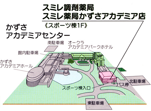 かずさアカデミアセンター　地図